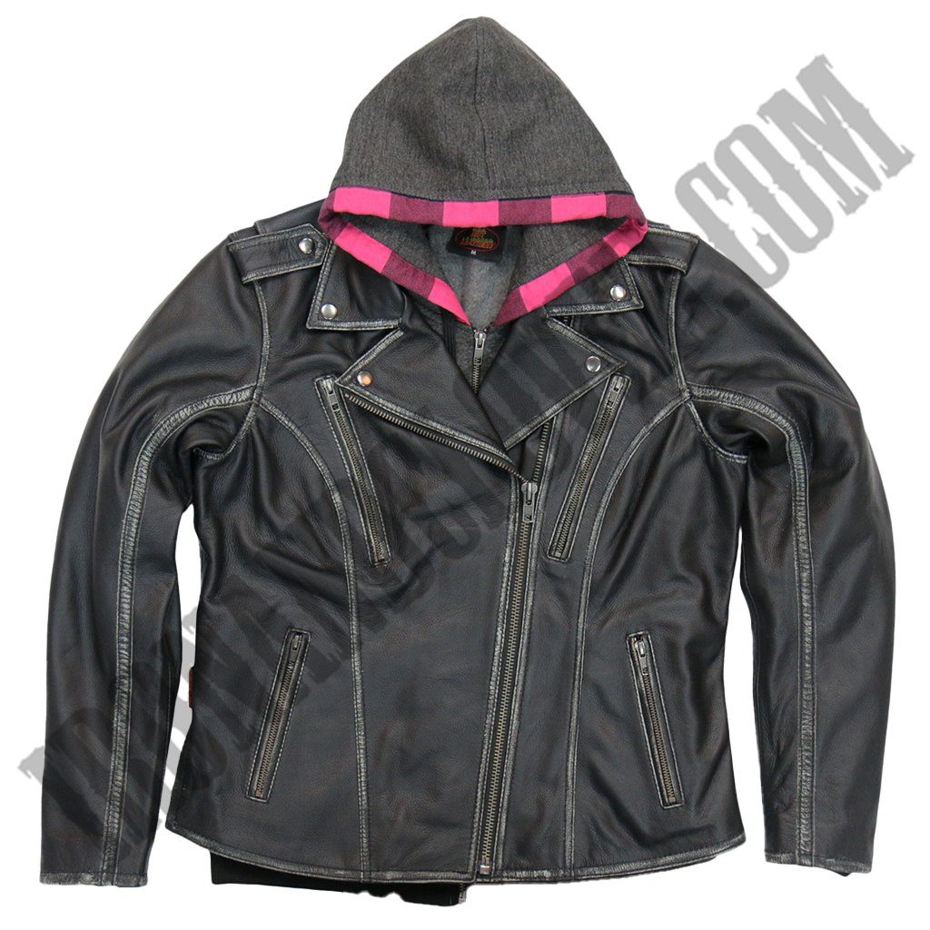 Leather Jacket with Removable Fleece Liner