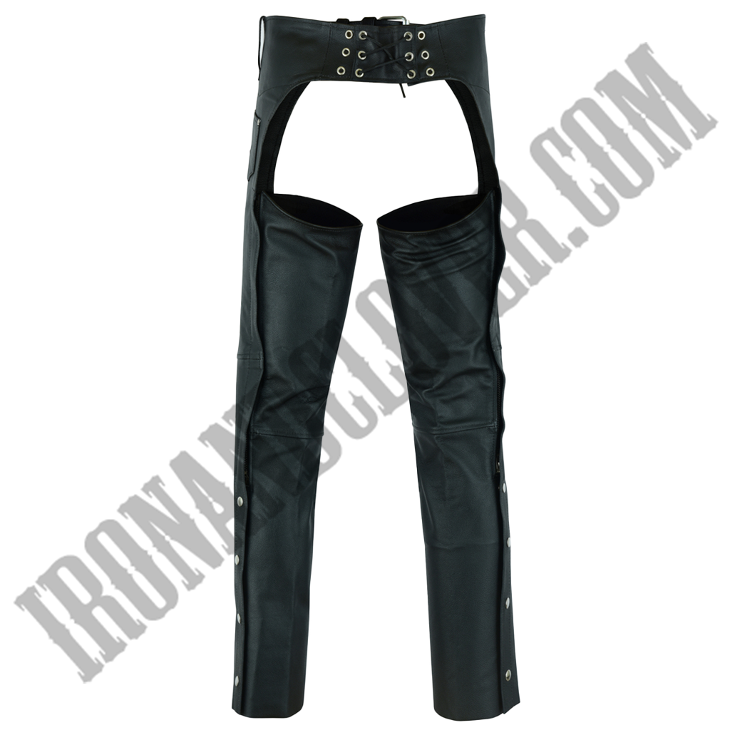 Unisex Basic Coin Pocket Leather Chaps