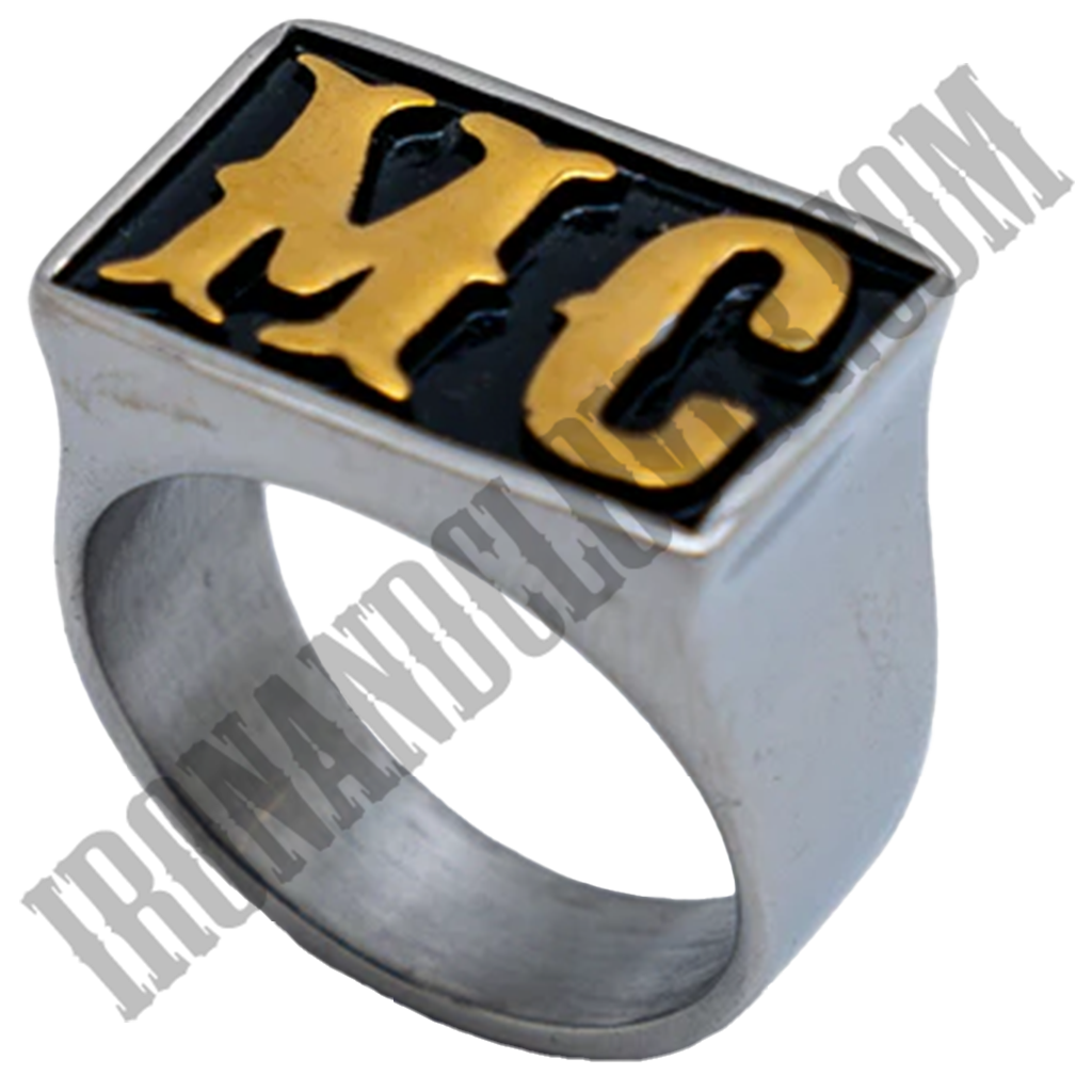 Black & Gold MC Ring