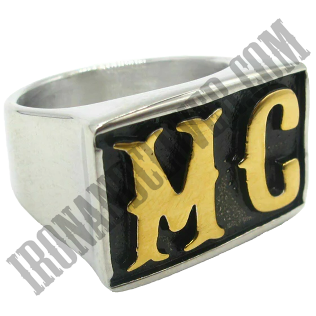 Black & Gold MC Ring