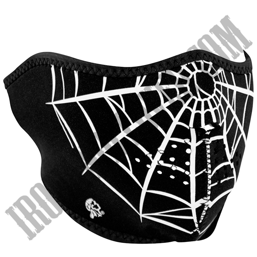 Spider Web Half Face Mask