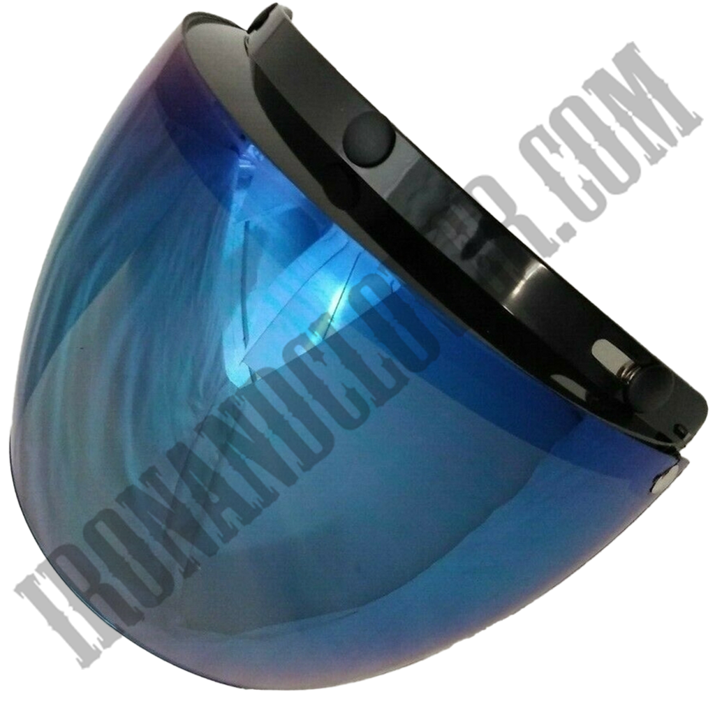 Snap & Flip Shield in Hard Coated Blue Mirror