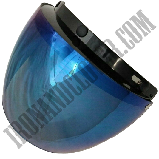 Snap & Flip Shield in Hard Coated Blue Mirror