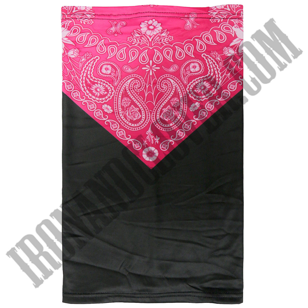 Pink Paisley Bandana Neck Gaiter