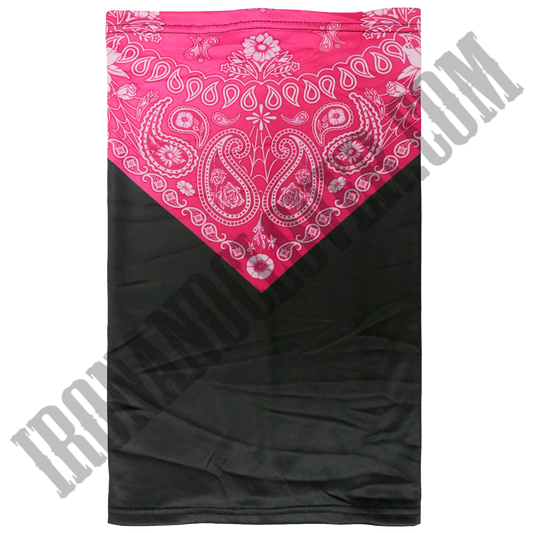 Pink Paisley Bandana Neck Gaiter