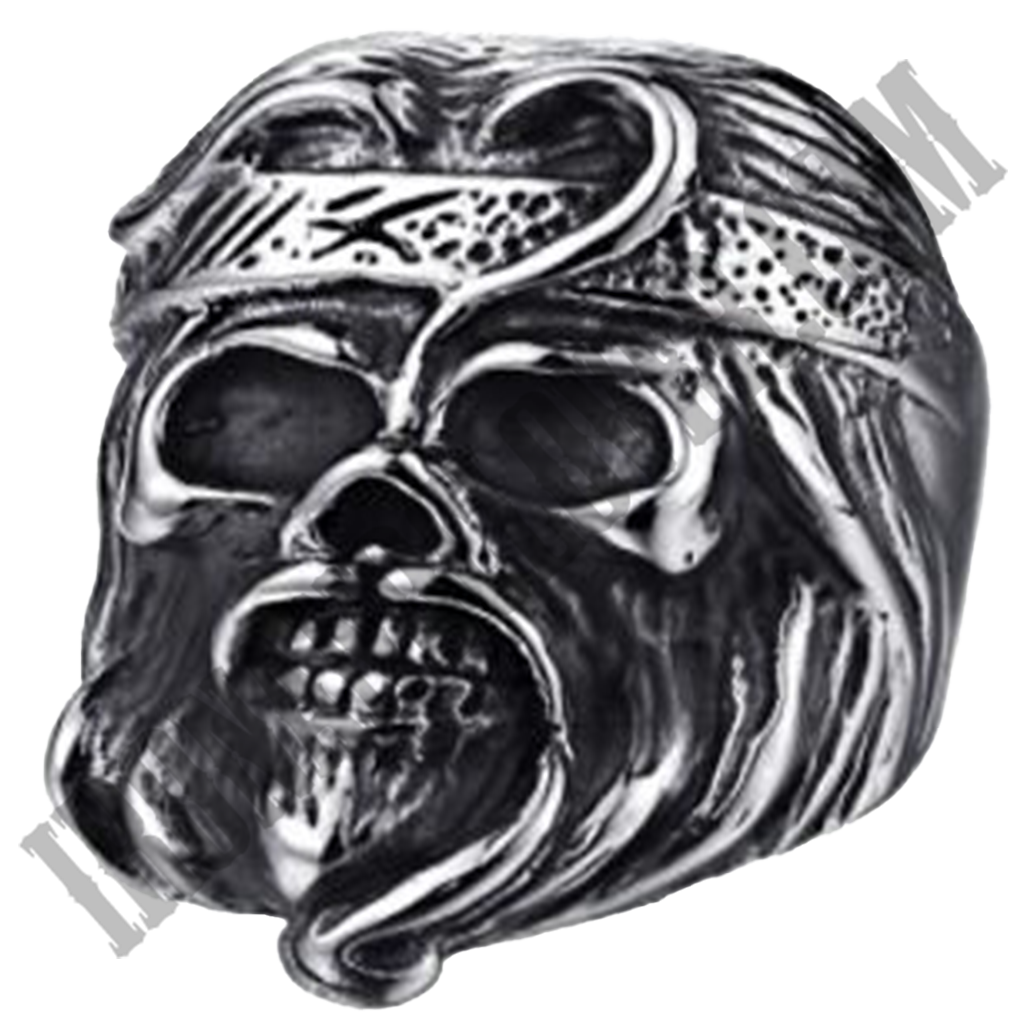 Anarchy Skull Face Ring