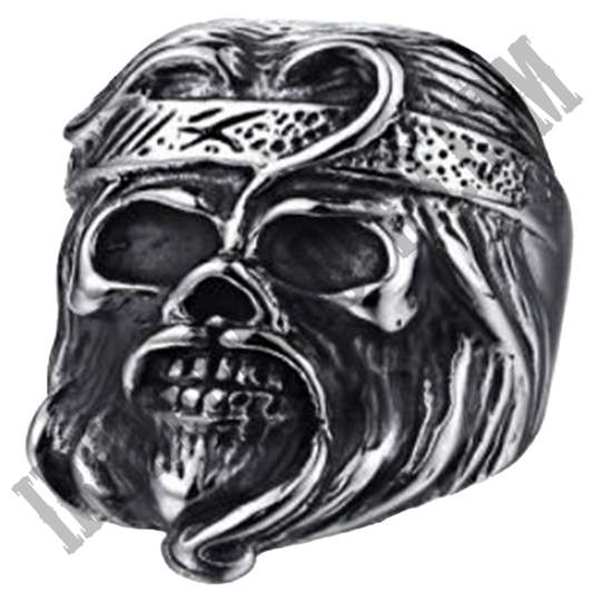 Anarchy Skull Face Ring