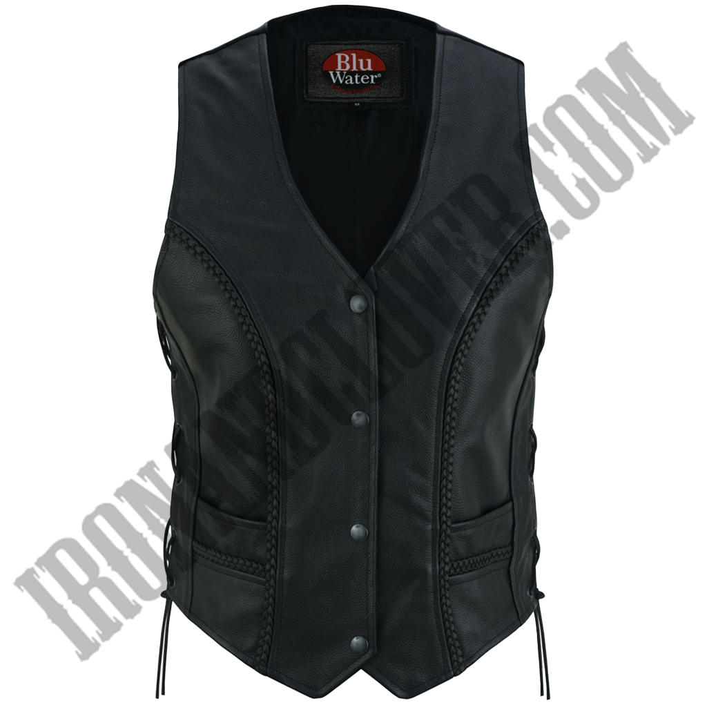 Braid Detail Concealed Carry Vest