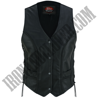 Braid Detail Concealed Carry Vest