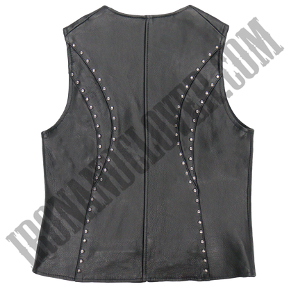 V-Neck Studded Vest