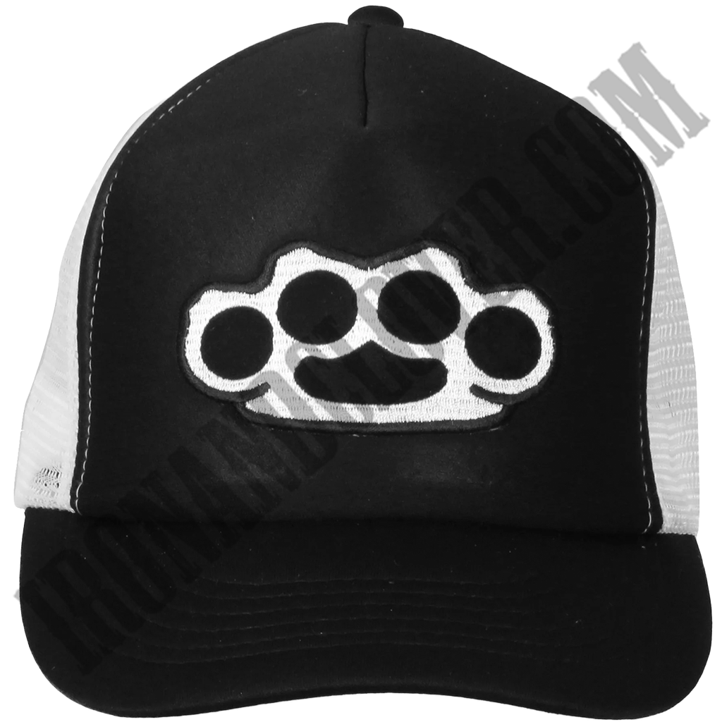 Knuckles Black & White Trucker Hat