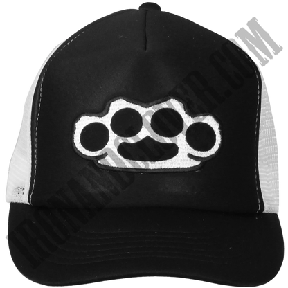 Knuckles Black & White Trucker Hat