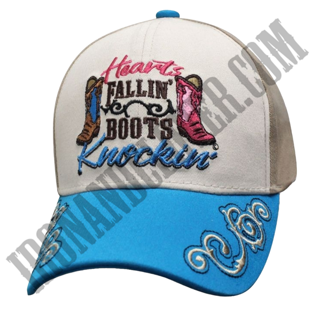 Hearts Fallin' Boots Knockin' Cap