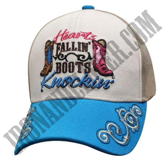 Hearts Fallin' Boots Knockin' Cap