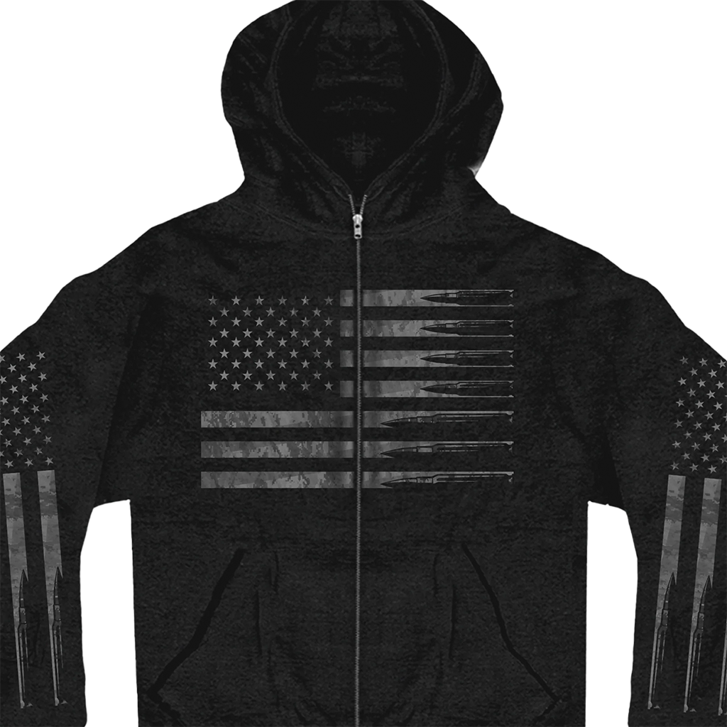 American Bullet Flag Hoodie