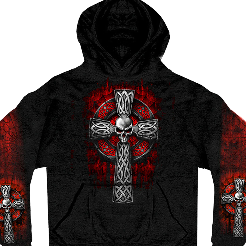 Celtic Cross Pocket Hoodie