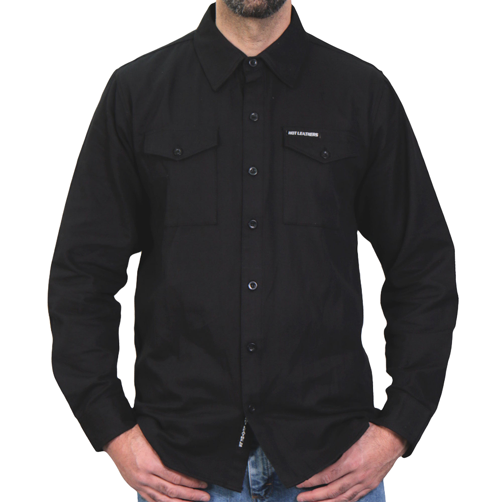 Men's Flannel Shirt in Black