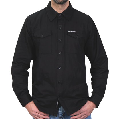 Men's Flannel Shirt in Black