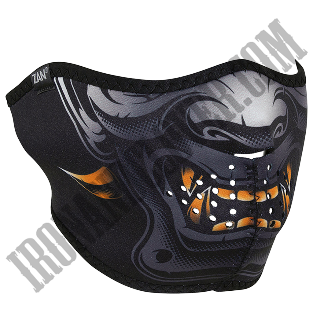 Horned Demon Half Face Mask