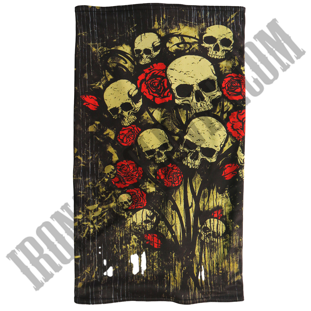 Skull Bouquet Microfiber Lined Neck Gaiter