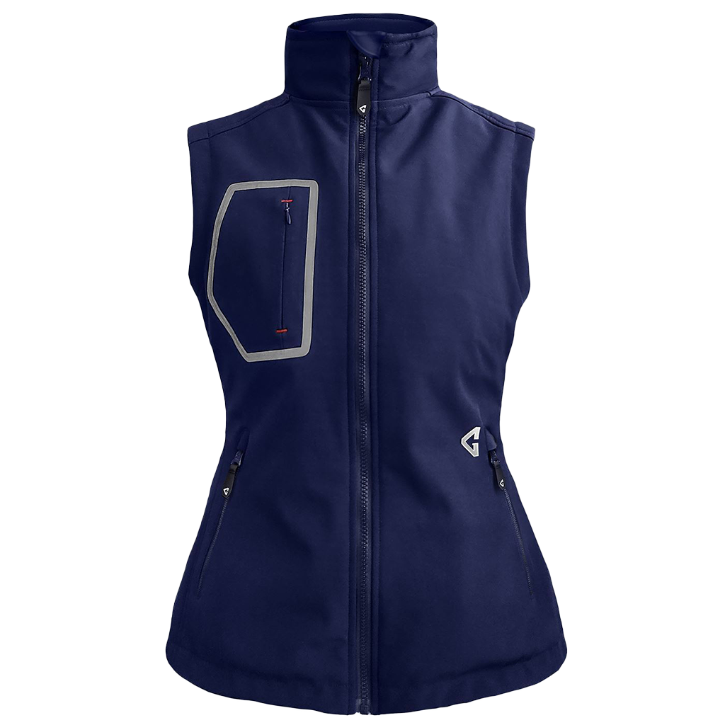 Gerbing 7V Women's Torrid Softshell Heated Vest 2.0 in Navy