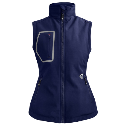 Gerbing 7V Women's Torrid Softshell Heated Vest 2.0 in Navy