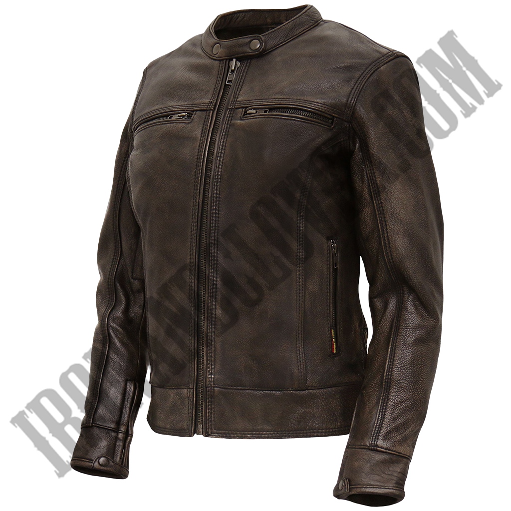 Heritage Collection Distressed Brown Leather Jacket