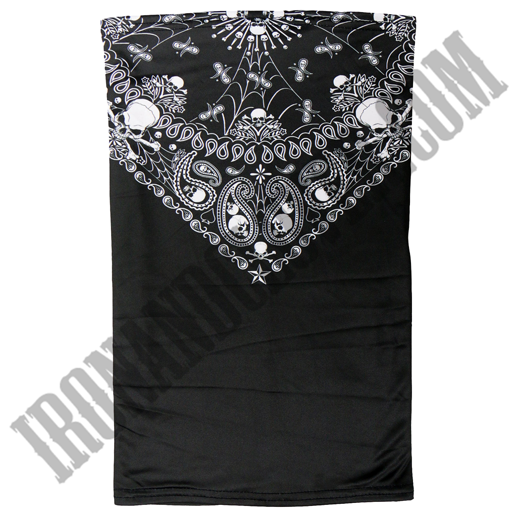 Skull Paisley Neck Gaiter