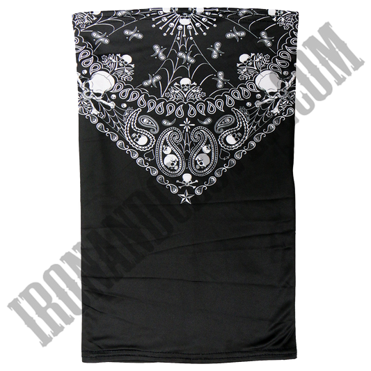 Skull Paisley Neck Gaiter