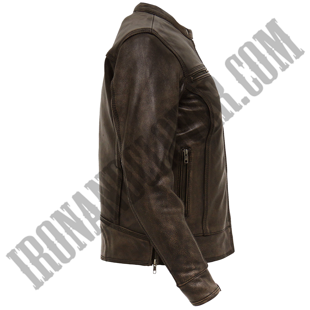 Heritage Collection Distressed Brown Leather Jacket