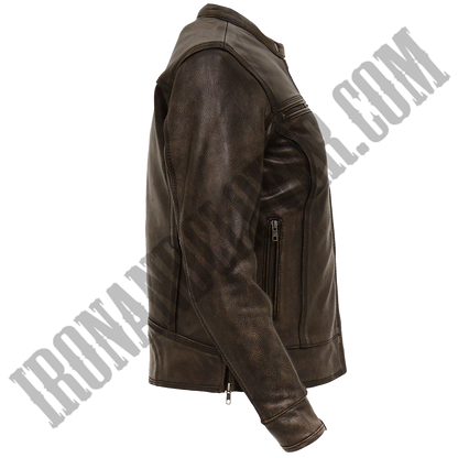 Heritage Collection Distressed Brown Leather Jacket