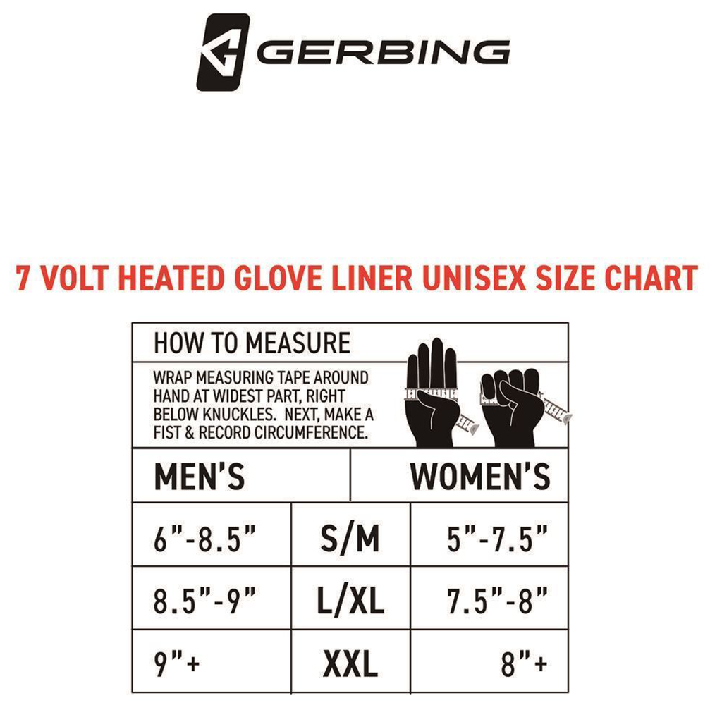 Gerbing Men's 7V Heated Glove Liners