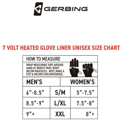 Gerbing Men's 7V Heated Glove Liners