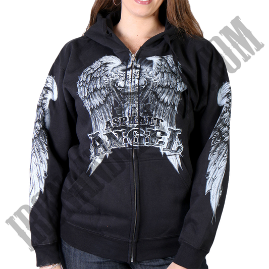 Asphalt Angel Zip Hoodie