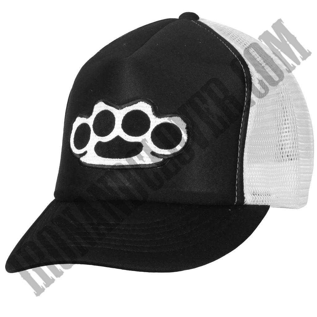 Knuckles Black & White Trucker Hat