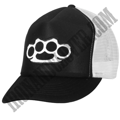 Knuckles Black & White Trucker Hat