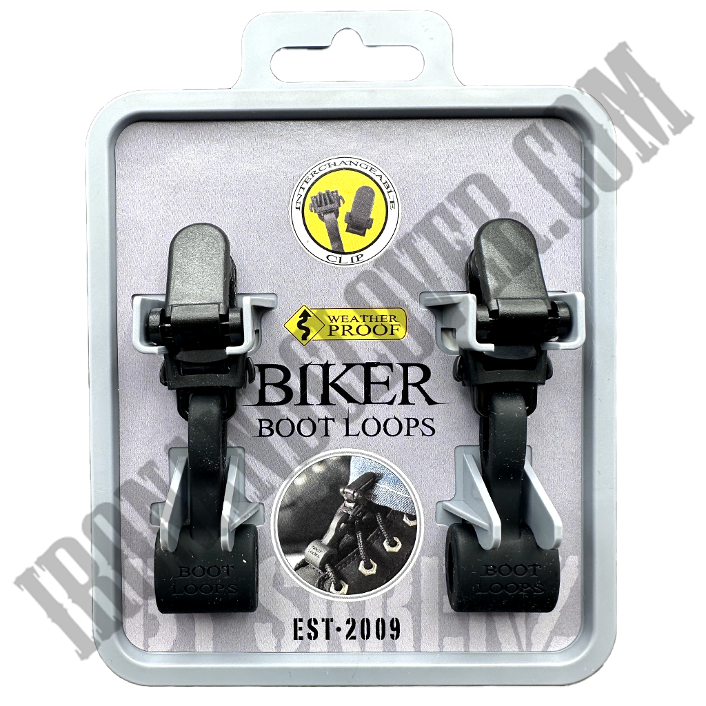 Biker Boot Loops in Basic Black Clasp