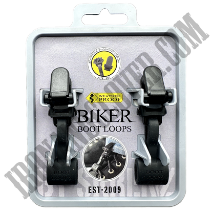 Biker Boot Loops in Basic Black Clasp