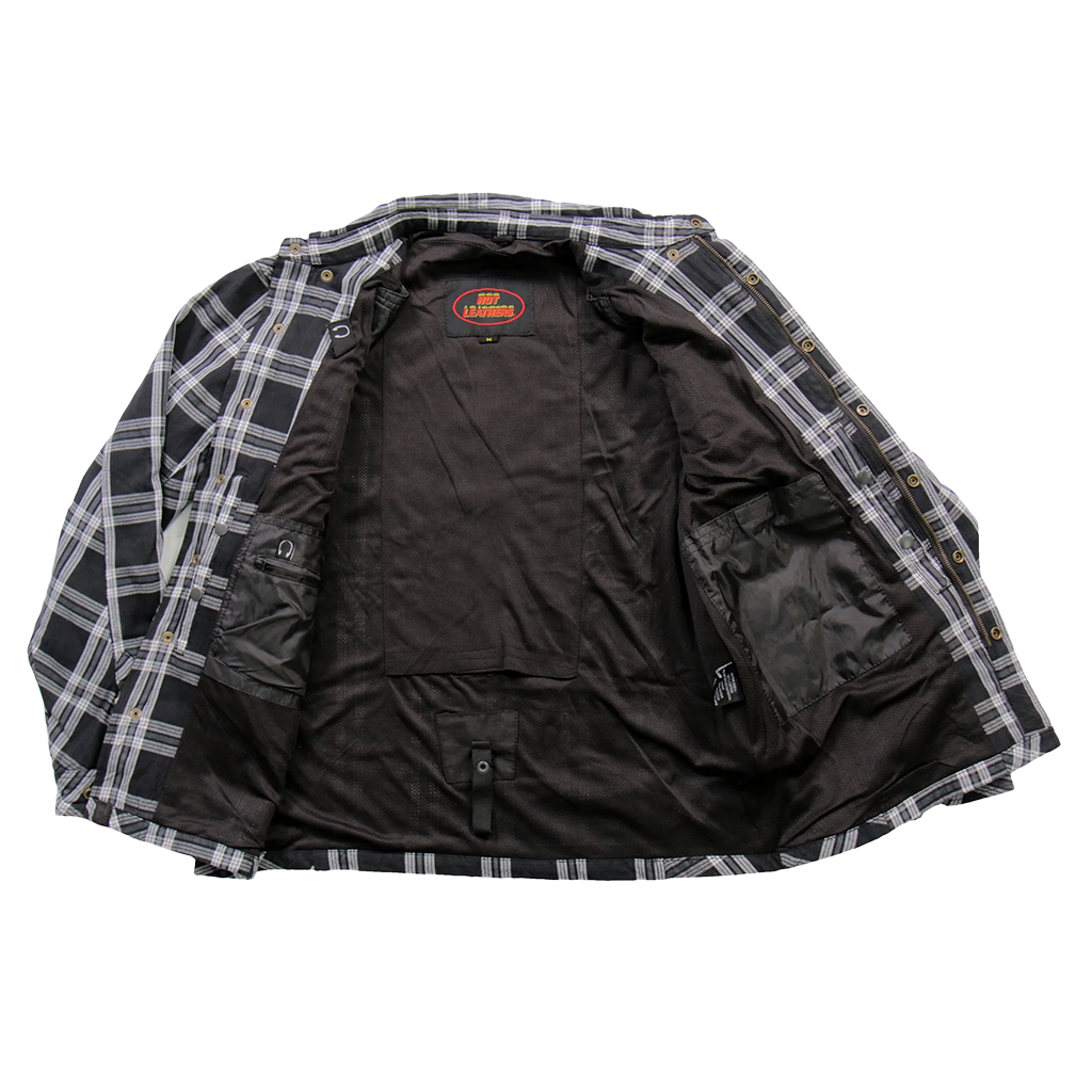 Armored Flannel Jacket in Black & White