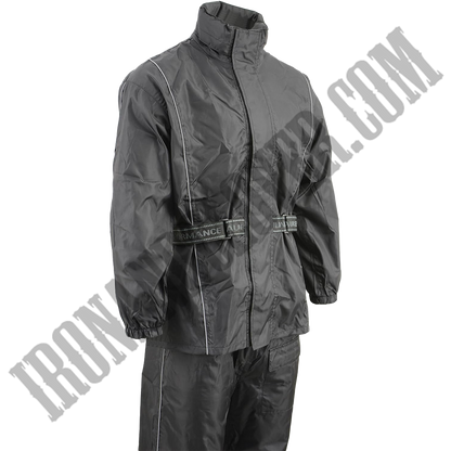 Men's Lightweight Oxford Rain Suit in Black