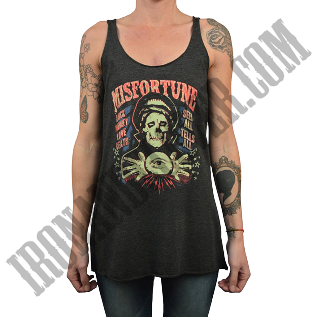 Misfortune Unfinished Racerback Tank Top