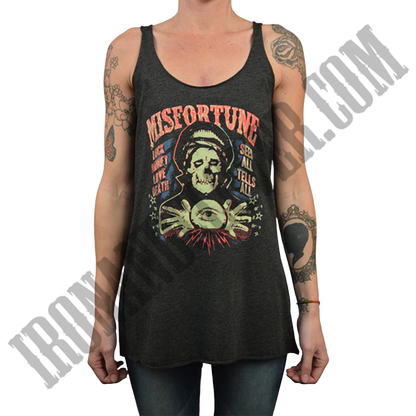 Misfortune Unfinished Racerback Tank Top