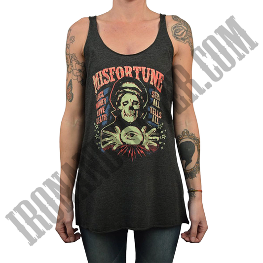 Misfortune Unfinished Racerback Tank Top