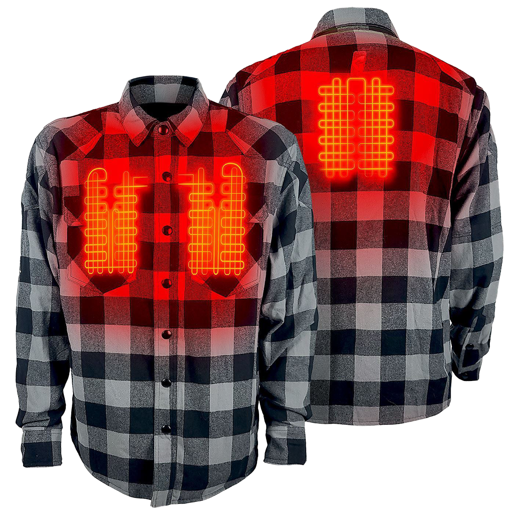 Gerbing 7V Battery Heated Flannel Shirt