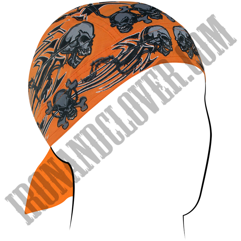 Orange Tribal Skull Flydanna™