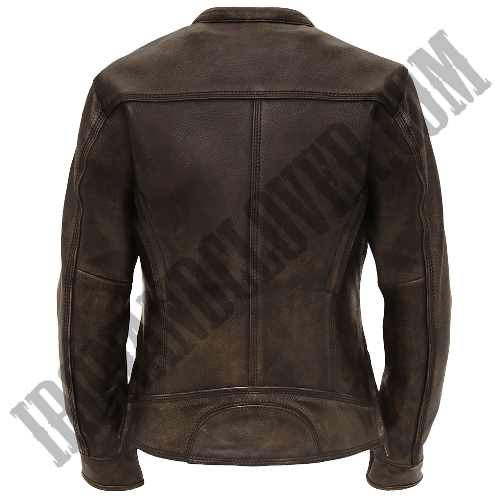 Heritage Collection Distressed Brown Leather Jacket