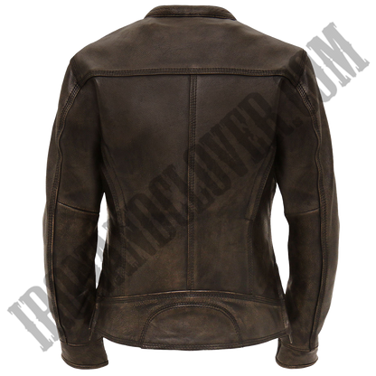 Heritage Collection Distressed Brown Leather Jacket