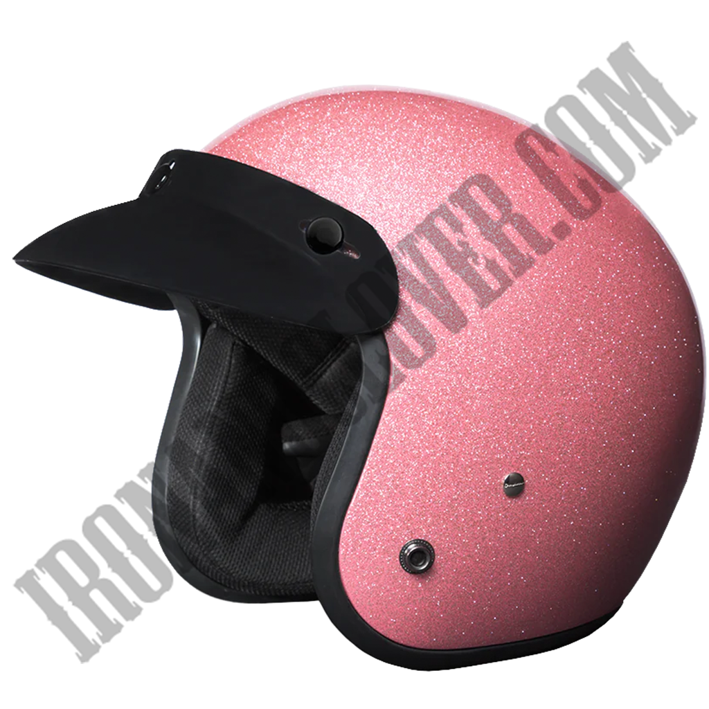 Daytona Cruiser with Visor in Pink Metal Flake