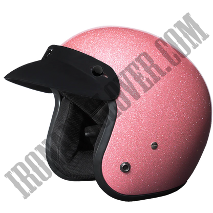 Daytona Cruiser with Visor in Pink Metal Flake