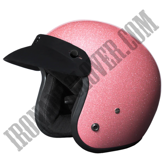 Daytona Cruiser with Visor in Pink Metal Flake